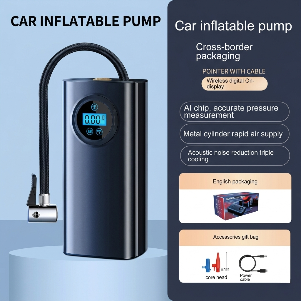 Portable Wireless Tire Inflator Pump