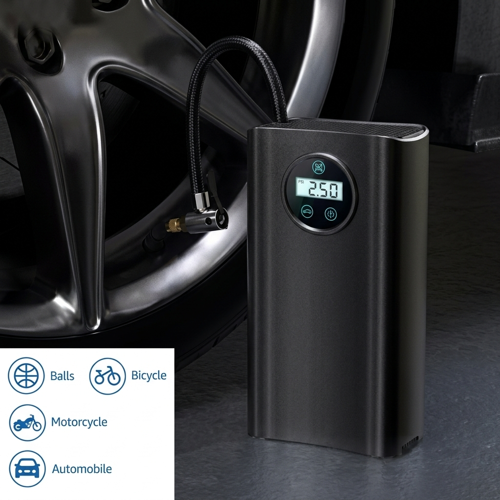 Portable Wireless Tire Inflator Pump