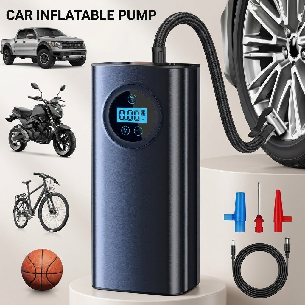 Portable Wireless Tire Inflator Pump